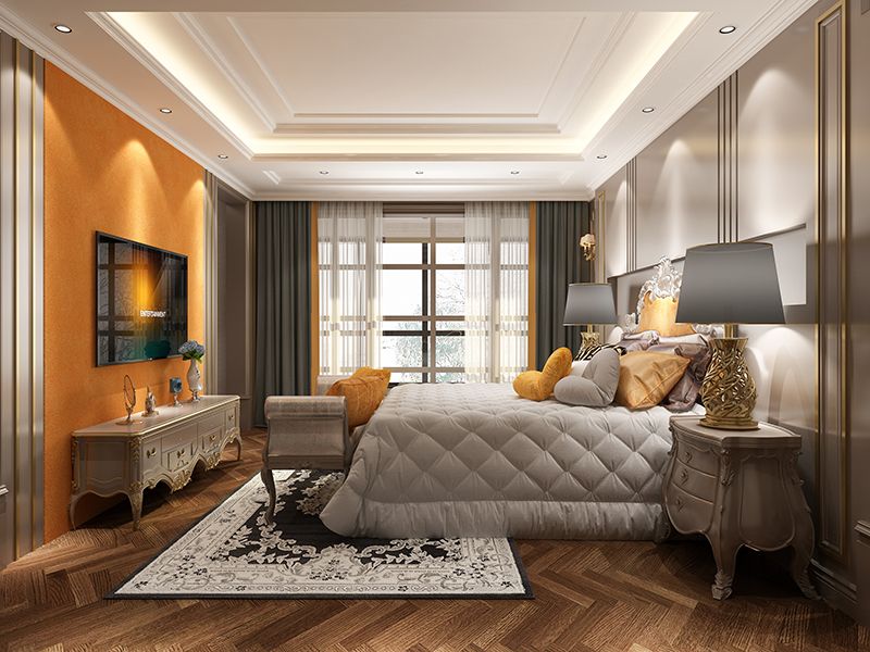 聽雨絨-愛馬仕橙色效果圖