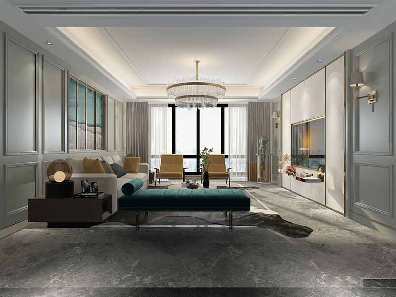 虹彩絹-米咖色效果圖