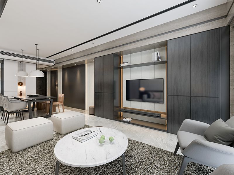 虹彩絹-淺灰色效果圖