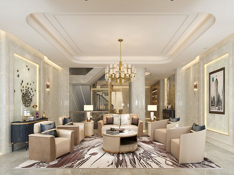 花語絹-藍灰色效果圖